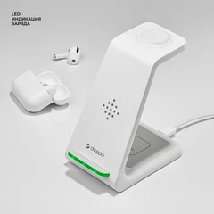 Купить Беспроводное зарядное устройство Deppa 24015, белый / Народный дискаунтер ЦЕНАЛОМ