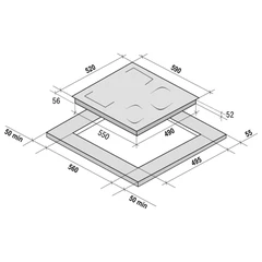 Купить Индукционная варочная панель KRONA MYSTERIUM max ih 60 GR, серый / Народный дискаунтер ЦЕНАЛОМ