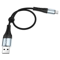 Купить Кабель hoco X38 Cool USB-A 2.0 - USB-C, 0.25 м, 3 А, черный / Народный дискаунтер ЦЕНАЛОМ