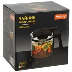 Купить Чайник заварочный, Mallony Fabriano, 1.6 л / Народный дискаунтер ЦЕНАЛОМ