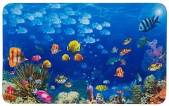Купить Коврик Рыжий Кот Mat-AQUA Аквариум, микрофибра, 50х80 см / Народный дискаунтер ЦЕНАЛОМ
