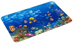 Купить Коврик Рыжий Кот Mat-AQUA Аквариум, микрофибра, 50х80 см / Народный дискаунтер ЦЕНАЛОМ