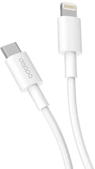 Купить Кабель Deppa USB-C - Lightning, 1.2 м, белый (72236) / Народный дискаунтер ЦЕНАЛОМ