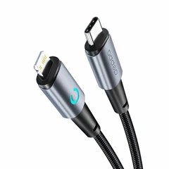 Купить Кабель Deppa Moon USB-C - Lightning, 1.2 м, 3 А, серый (72522) / Народный дискаунтер ЦЕНАЛОМ