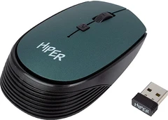 Купить Мышь беспроводная HIPER HOMW-084, зеленый / Народный дискаунтер ЦЕНАЛОМ