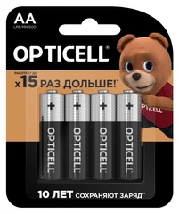 Купить Батарейки AA Opticell Basic LR6-4BL, 4 шт / Народный дискаунтер ЦЕНАЛОМ