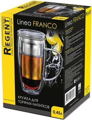 Купить Кружка-заварник Regent Inox Linea FRANCO, 450 мл / Народный дискаунтер ЦЕНАЛОМ
