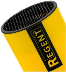 Купить Подставка для ножей Regent inox Linea Block, желтый / Народный дискаунтер ЦЕНАЛОМ