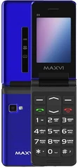 Купить Сотовый телефон Maxvi E9, синий / Народный дискаунтер ЦЕНАЛОМ