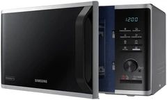 Купить Микроволновая печь Samsung MG23K3515AS/BW, черный/серебристый / Народный дискаунтер ЦЕНАЛОМ