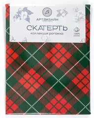 Купить Скатерть АРТПОСТЕЛЬ Шотландия 150х220 см, рогожка / Народный дискаунтер ЦЕНАЛОМ