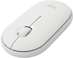 Купить Мышь беспроводная Logitech M350 Pebble, белый / Народный дискаунтер ЦЕНАЛОМ