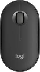 Купить Мышь беспроводная Logitech M350 Pebble, темно-серый / Народный дискаунтер ЦЕНАЛОМ