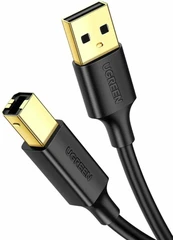 Купить Кабель uGreen US135 USB2.0 Am-Bm, 2 м / Народный дискаунтер ЦЕНАЛОМ