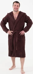 Купить Халат махровый Шоколад, размер: 64-66, с капюшоном / Народный дискаунтер ЦЕНАЛОМ