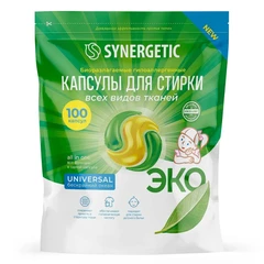 Купить Капсулы для стирки Synergetic Universal / Народный дискаунтер ЦЕНАЛОМ