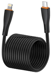 Купить Кабель EOFE CL22 USB-C - Lightning 2 м, 3 А, черный / Народный дискаунтер ЦЕНАЛОМ
