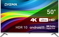Купить Телевизор 50" DIGMA DM-LED50UBB41 / Народный дискаунтер ЦЕНАЛОМ
