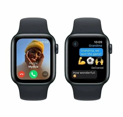 Купить Смарт-часы Apple Watch SE 2024, Midnight/Midnight Band / Народный дискаунтер ЦЕНАЛОМ