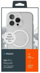 Купить Накладка Deppa Gel Pro Magsafe для Apple iPhone 15 Pro, прозрачный / Народный дискаунтер ЦЕНАЛОМ