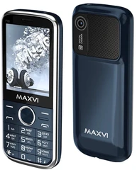 Купить Сотовый телефон Maxvi P30, синий / Народный дискаунтер ЦЕНАЛОМ