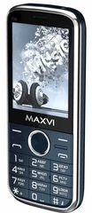 Купить Сотовый телефон Maxvi P30, синий / Народный дискаунтер ЦЕНАЛОМ