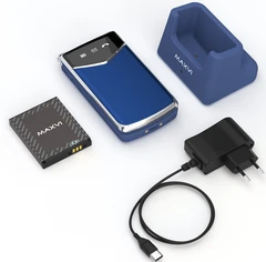 Купить Сотовый телефон Maxvi E11ds, синий/серебристый / Народный дискаунтер ЦЕНАЛОМ