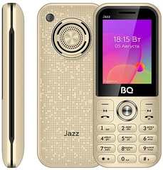 Купить Сотовый телефон BQ 2457 Jazz, золотистый / Народный дискаунтер ЦЕНАЛОМ