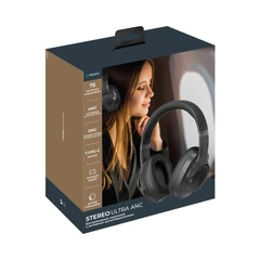 Купить Наушники беспроводные Deppa Stereo Ultra ANC, черный / Народный дискаунтер ЦЕНАЛОМ