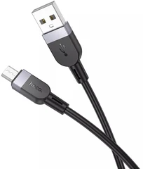 Купить Кабель hoco X109 USB2.0 Am - microUSB, 3 м, черный / Народный дискаунтер ЦЕНАЛОМ