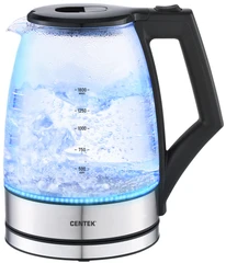 Купить Чайник CENTEK CT-0014, черный/серебристый / Народный дискаунтер ЦЕНАЛОМ