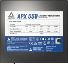 Купить Блок питания MONTECH APX 550, 550 Вт, retail, 120 мм, черный / Народный дискаунтер ЦЕНАЛОМ