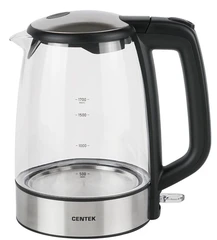 Купить Чайник CENTEK CT-0003, черный/серебристый / Народный дискаунтер ЦЕНАЛОМ