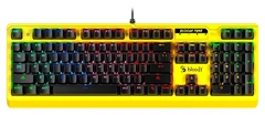 Купить Клавиатура проводная A4Tech Bloody B810RC Punk, желтый/черный / Народный дискаунтер ЦЕНАЛОМ