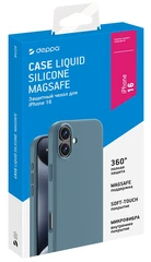 Купить Чехол-накладка Deppa Liquid Silicone Magsafe для Apple iPhone 16, темно-зеленый / Народный дискаунтер ЦЕНАЛОМ