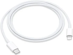 Купить Кабель Apple USB-С - Lightning, 1 м, белый (MUQ93ZM/A) / Народный дискаунтер ЦЕНАЛОМ