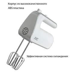 Купить Миксер JVC JK-MX115, белый/серебристый / Народный дискаунтер ЦЕНАЛОМ