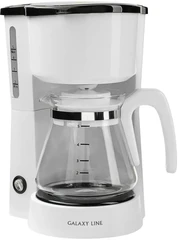 Купить Кофеварка GALAXY LINE GL 0709, белый / Народный дискаунтер ЦЕНАЛОМ
