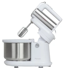 Купить Миксер Pioneer MX345, белый/серебристый / Народный дискаунтер ЦЕНАЛОМ