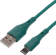 Купить Кабель Cablexpert CC-USB2S-AMCM-1M-GN USB2.0 Am - Type-C, 1 м, зеленый / Народный дискаунтер ЦЕНАЛОМ
