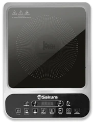 Купить Плитка индукционная SAKURA SA-7157S, черный / Народный дискаунтер ЦЕНАЛОМ