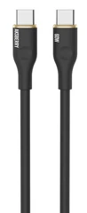 Купить Кабель Aksberry X162 Liquid silicone USB-C - USB-C, 2 м, черный / Народный дискаунтер ЦЕНАЛОМ