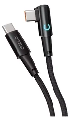 Купить Кабель Deppa Moon USB-C - USB-C, 1.5 м, 5 А, 100 Вт, угловой, черный / Народный дискаунтер ЦЕНАЛОМ