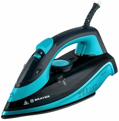 Купить Утюг BRAYER BR4019, черный/бирюзовый / Народный дискаунтер ЦЕНАЛОМ