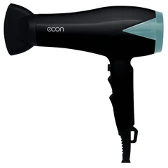 Купить Фен ECON ECO-BH210D, черный/голубой / Народный дискаунтер ЦЕНАЛОМ