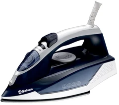 Купить Утюг Sakura SA-3074CBL, белый/синий / Народный дискаунтер ЦЕНАЛОМ