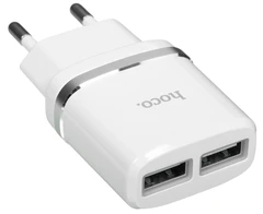 Купить Сетевое зарядное устройство Hoco C12 Smart, белый / Народный дискаунтер ЦЕНАЛОМ
