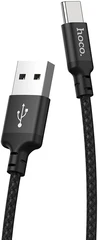 Купить Кабель hoco X14 Times Speed USB-А 2.0 - USB-C 1 м, 3 А, черный / Народный дискаунтер ЦЕНАЛОМ