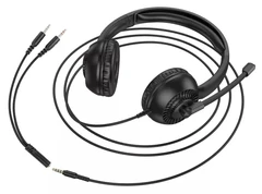 Купить Гарнитура игровая Hoco W112, черный / Народный дискаунтер ЦЕНАЛОМ