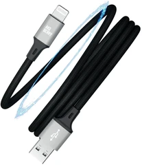 Купить Кабель Aksberry X164 Magnetic USB-A 2.0 - Lightning, 1 м, 2.4 А, черный / Народный дискаунтер ЦЕНАЛОМ
